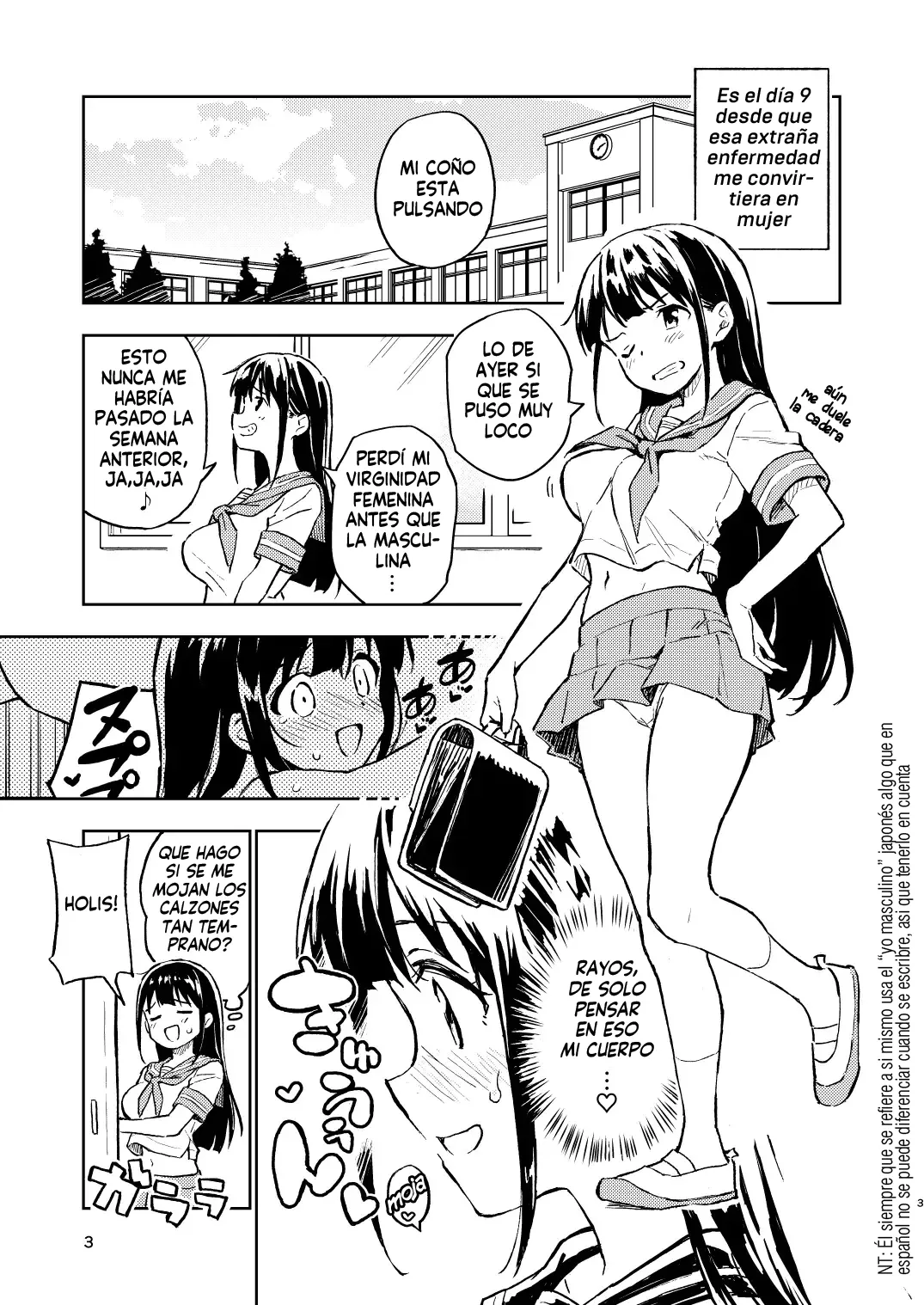 1-kagetsu Ninshin Shinakereba Otoko ni Modoreru Hanashi 2| Si no te embarazas en 1 mes podras volver a ser hombre Cap.2 page 3 full