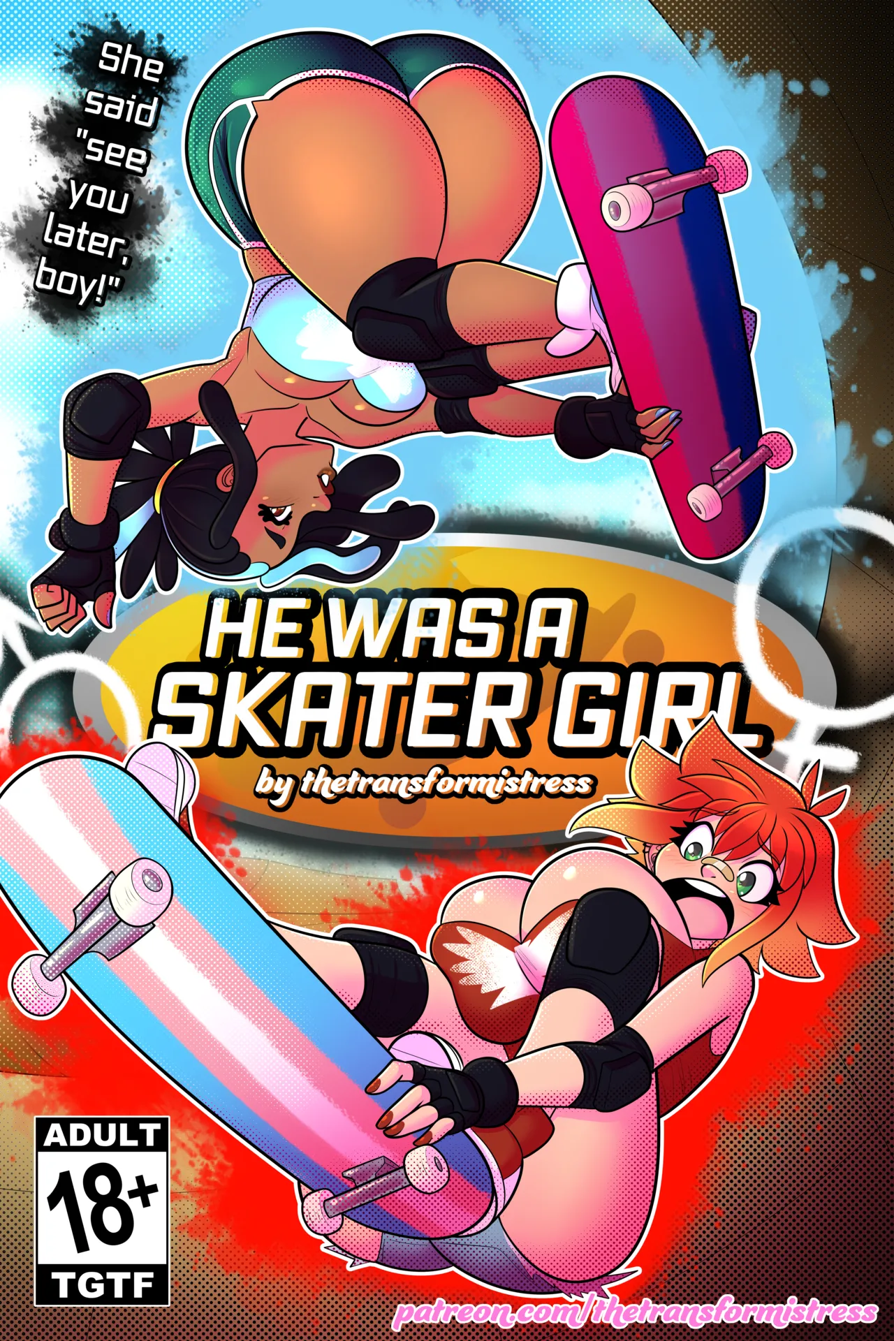 He Was A Skater Girl! page 1 full