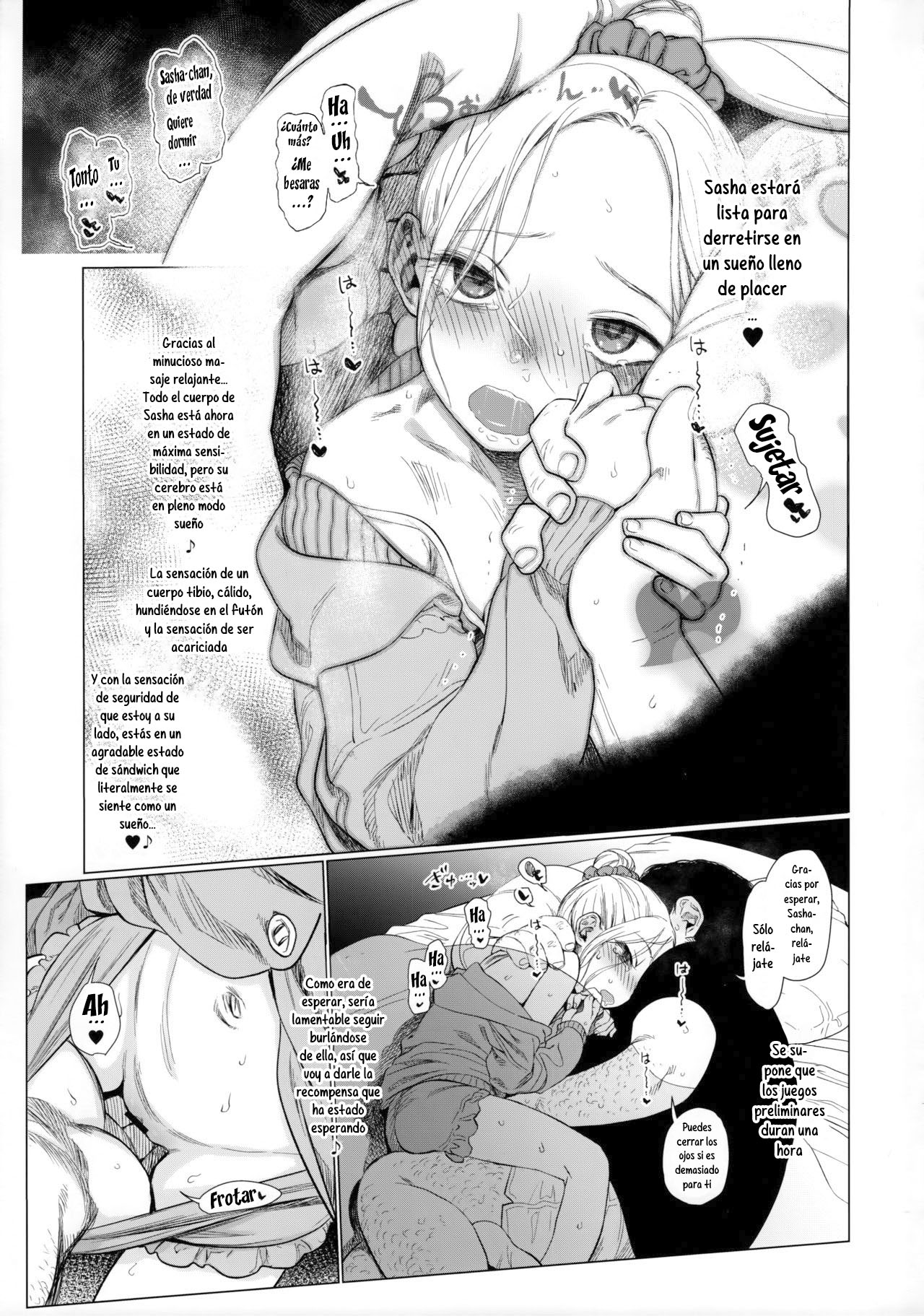 Onemuna Sasha-chan to Lovelove Slow Sex o Shitemitayo | Teniendo Sexo Suave y Amoroso con la Somnolienta Sasha-chan page 9 full
