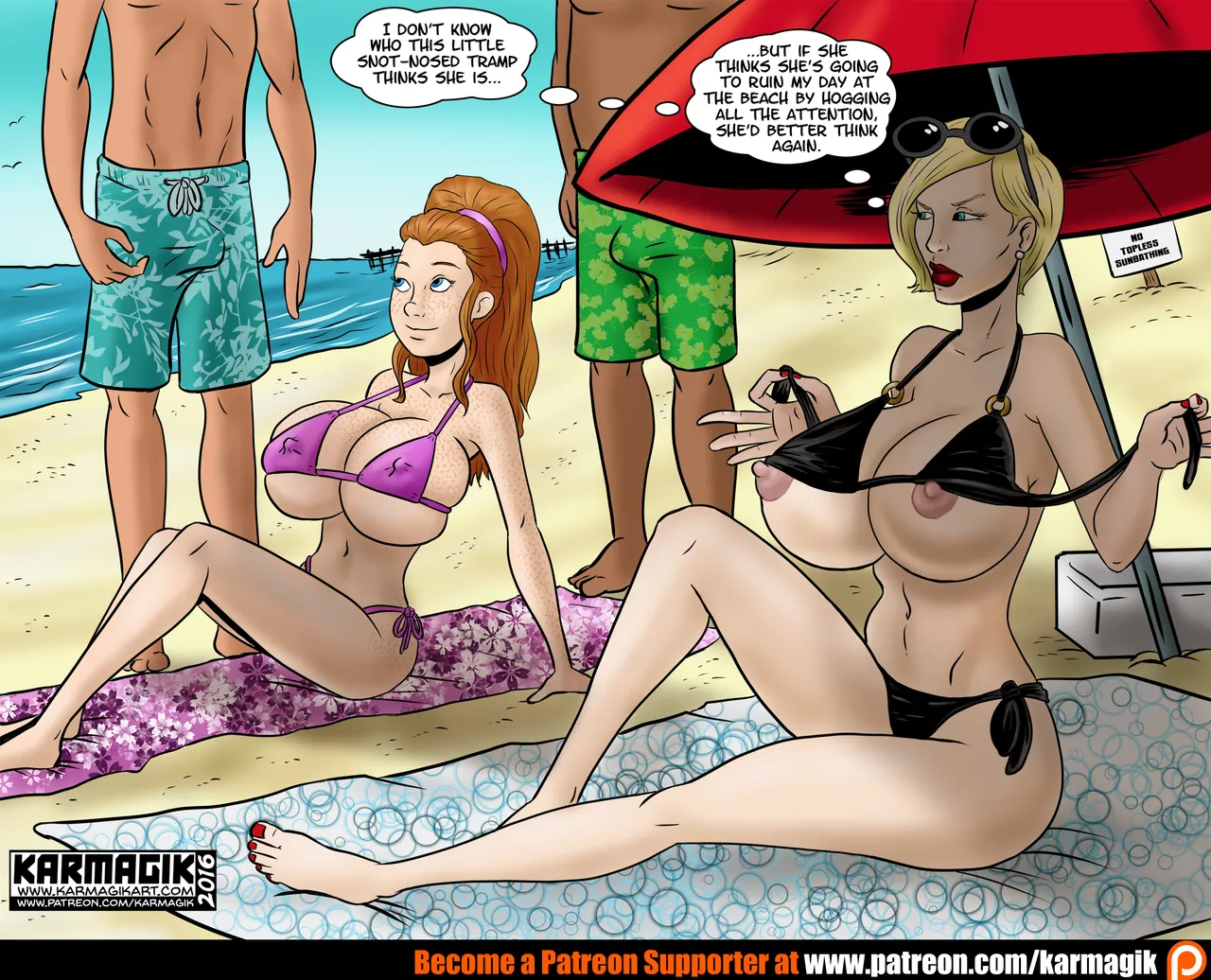 Olivia and Randi at the beach page 1 full