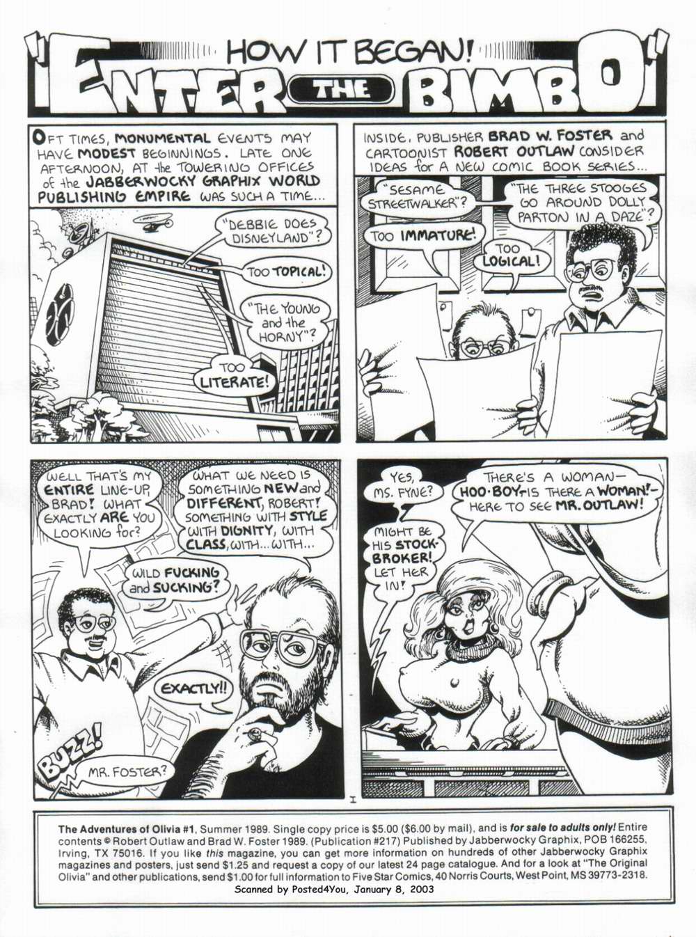 The Adventures of Olivia #1 page 2 full
