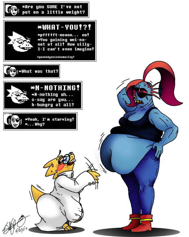 Undyne the Undieting page 1 full