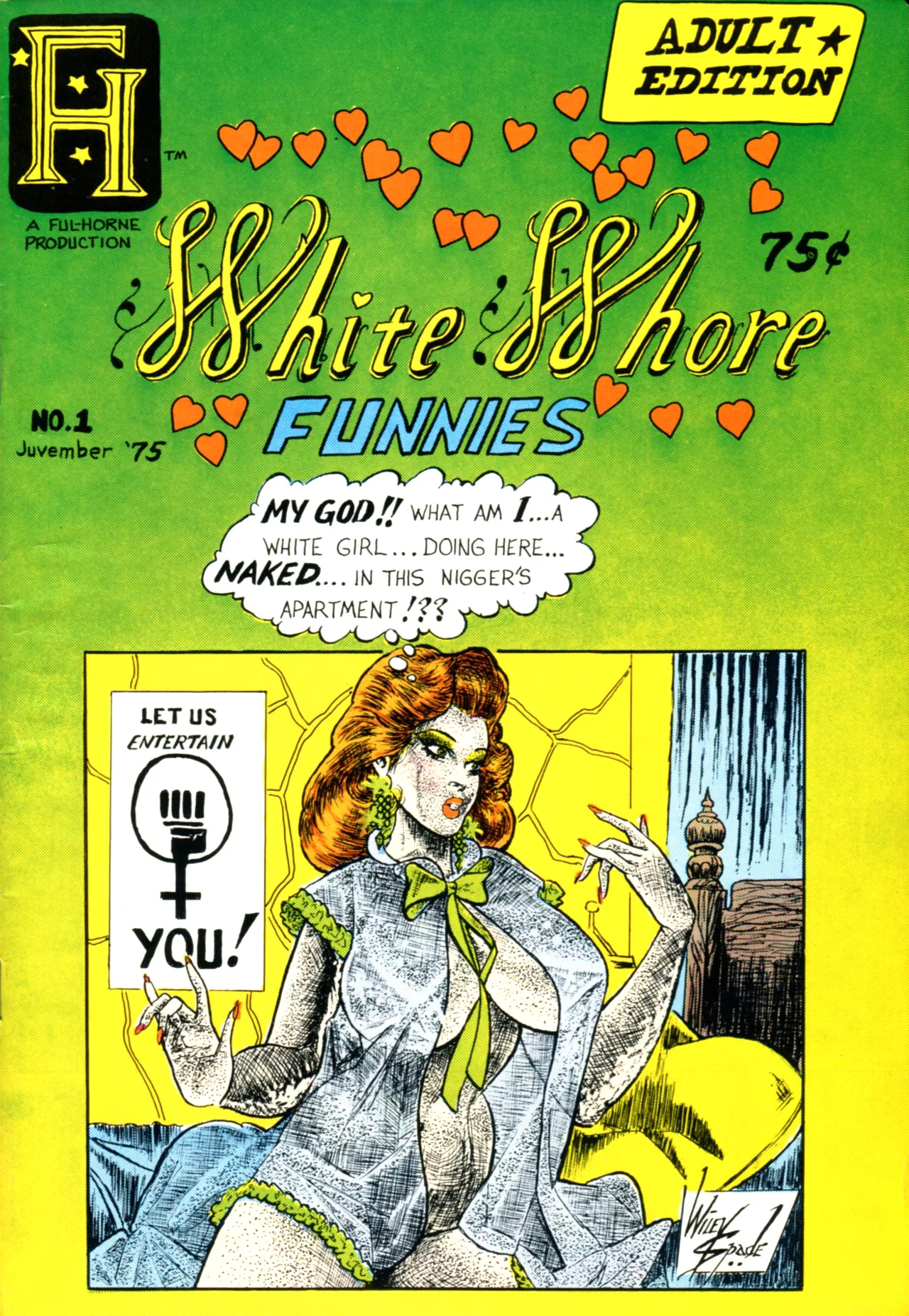 White Whore Funnies page 1 full
