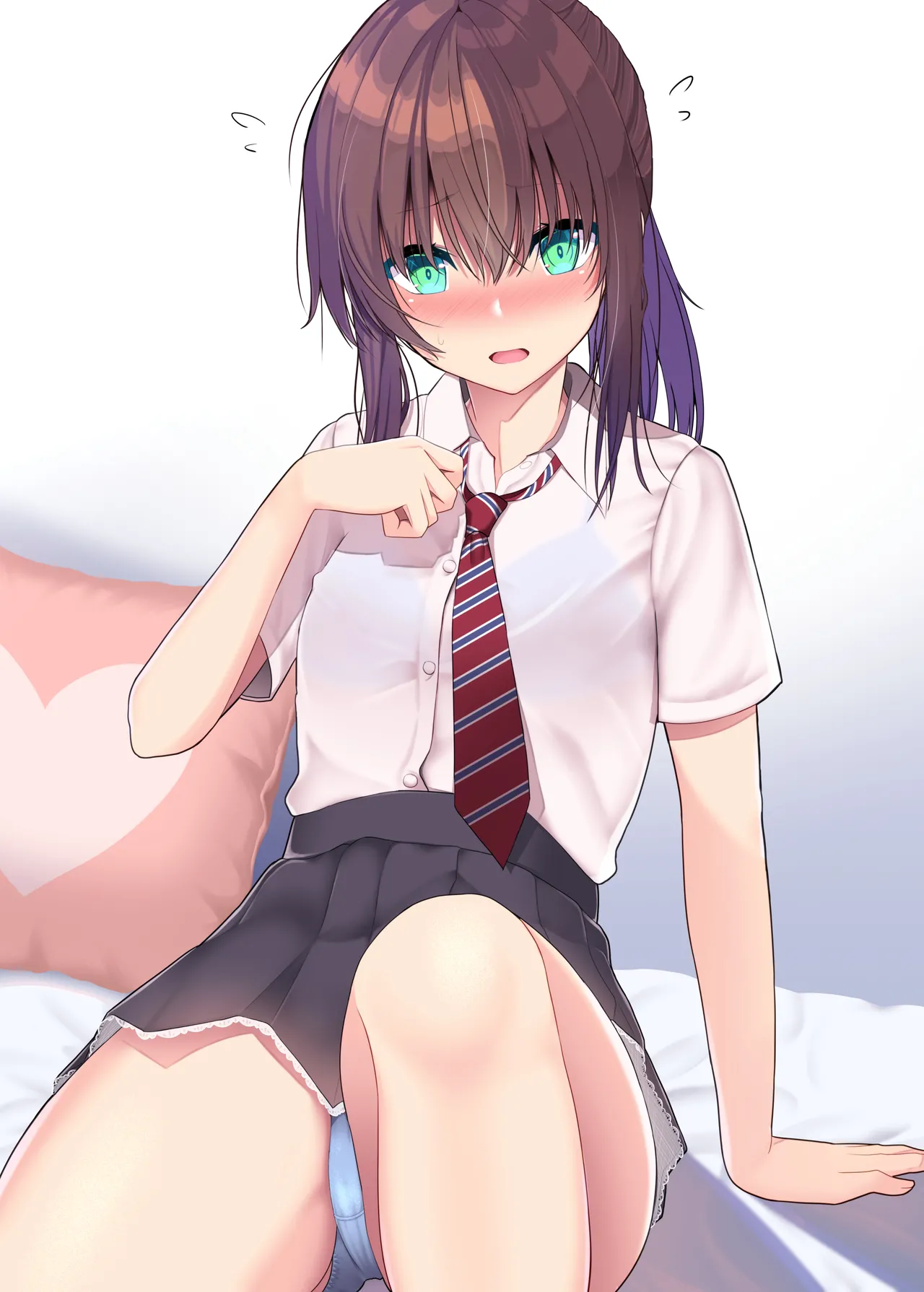迫られるも自身がなく戸惑う女の子 page 2 full
