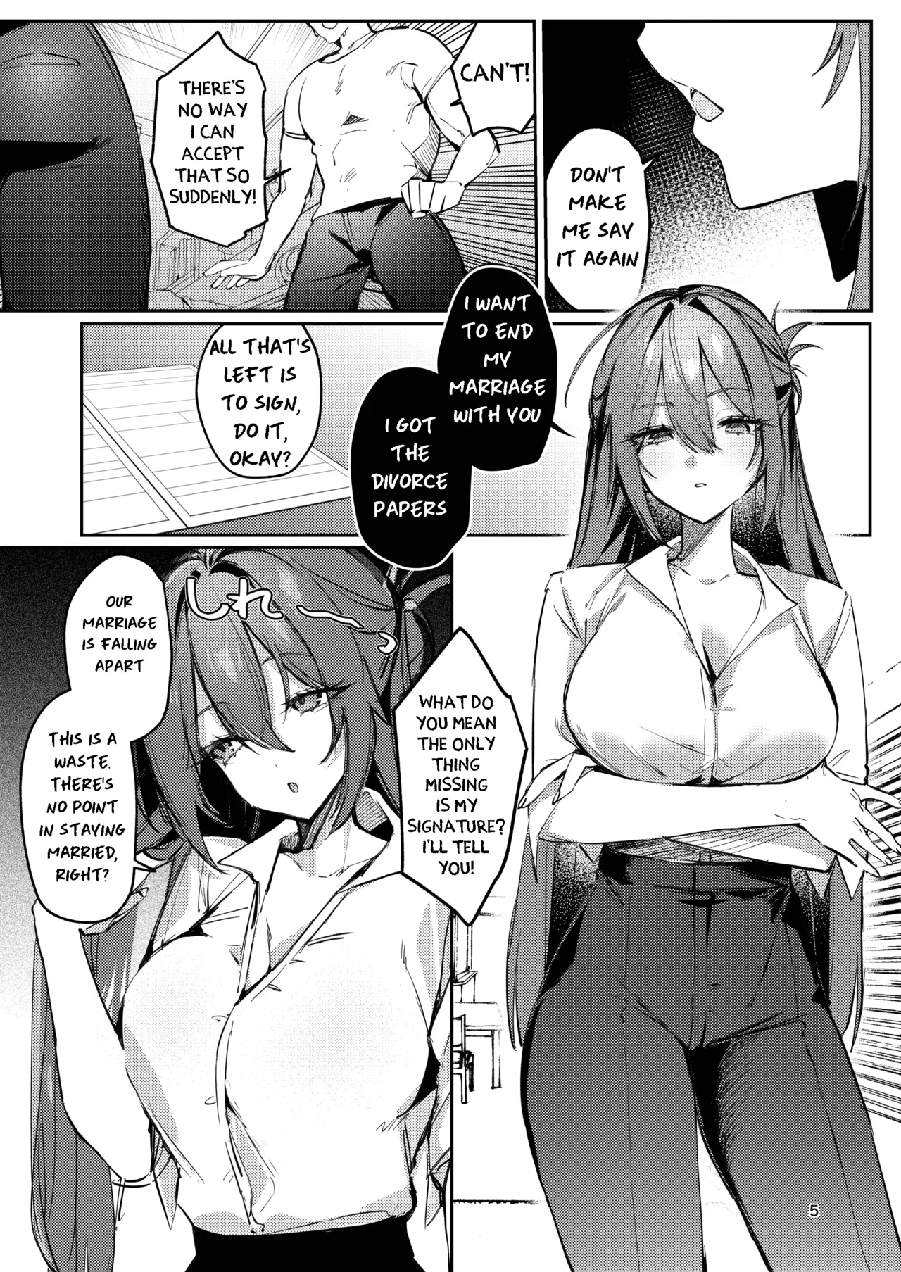 Dumb wife, re-education. page 5 full