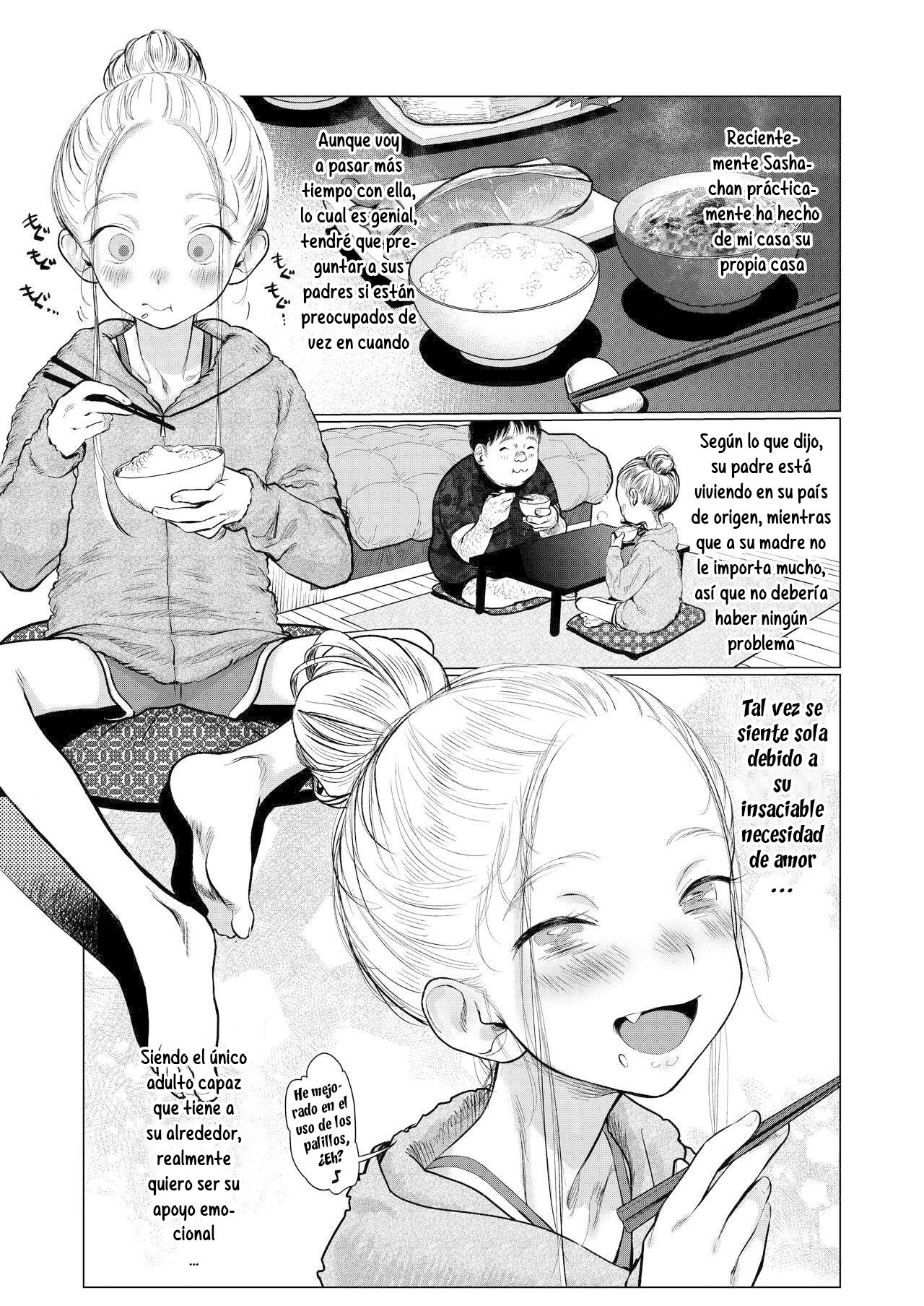 Sasha-chan to Asa kara Love Love Noumitsu Ecchi no Yatsu♥ | Sasha-chan y el Intenso y Lascivo Sexo Matutino♥ page 2 full