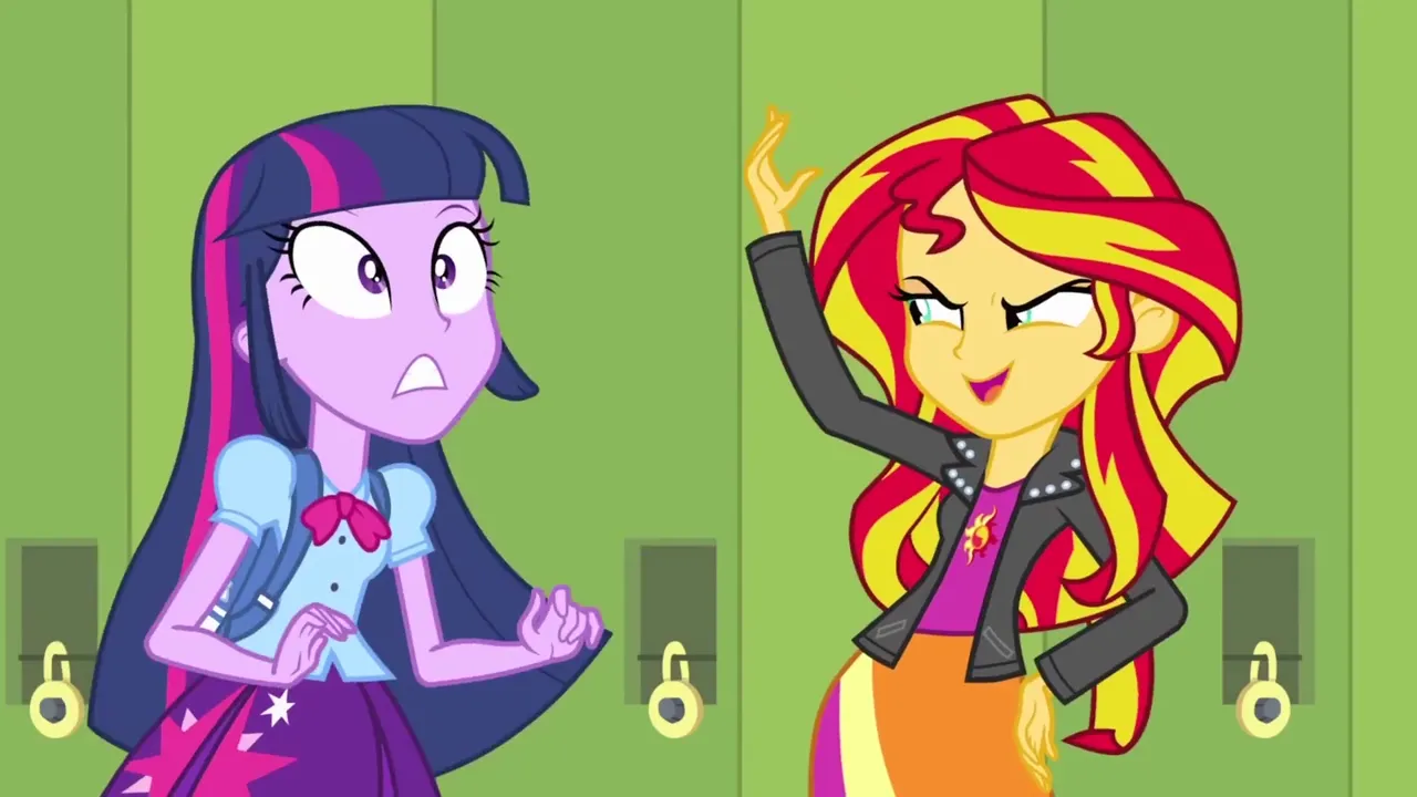 Sunnset Shimmer and the Sirens   My little Pony page 1 full
