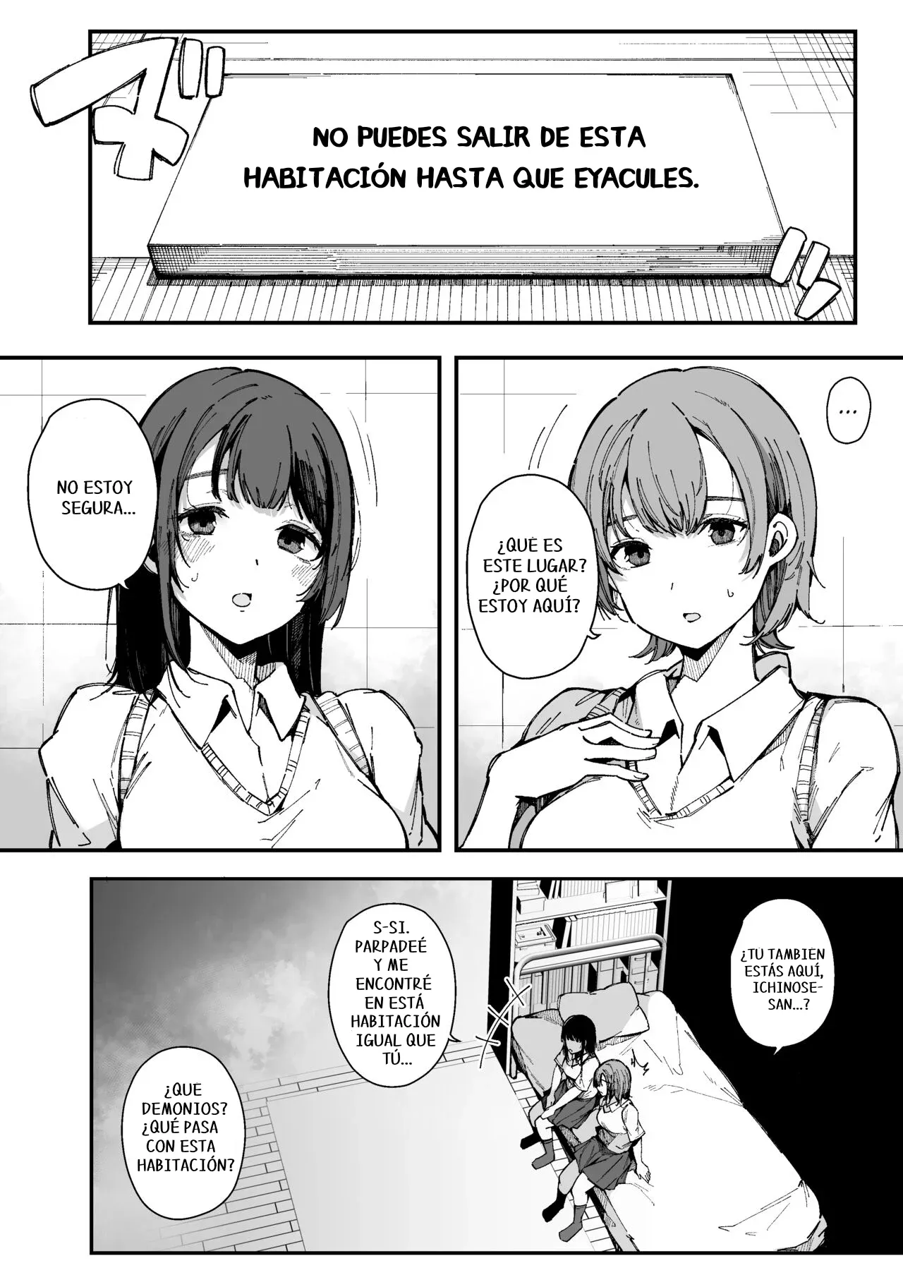 Shasei Shinai to Derarenai Heya | La habitacion donde no sales hasta que eyacules page 4 full