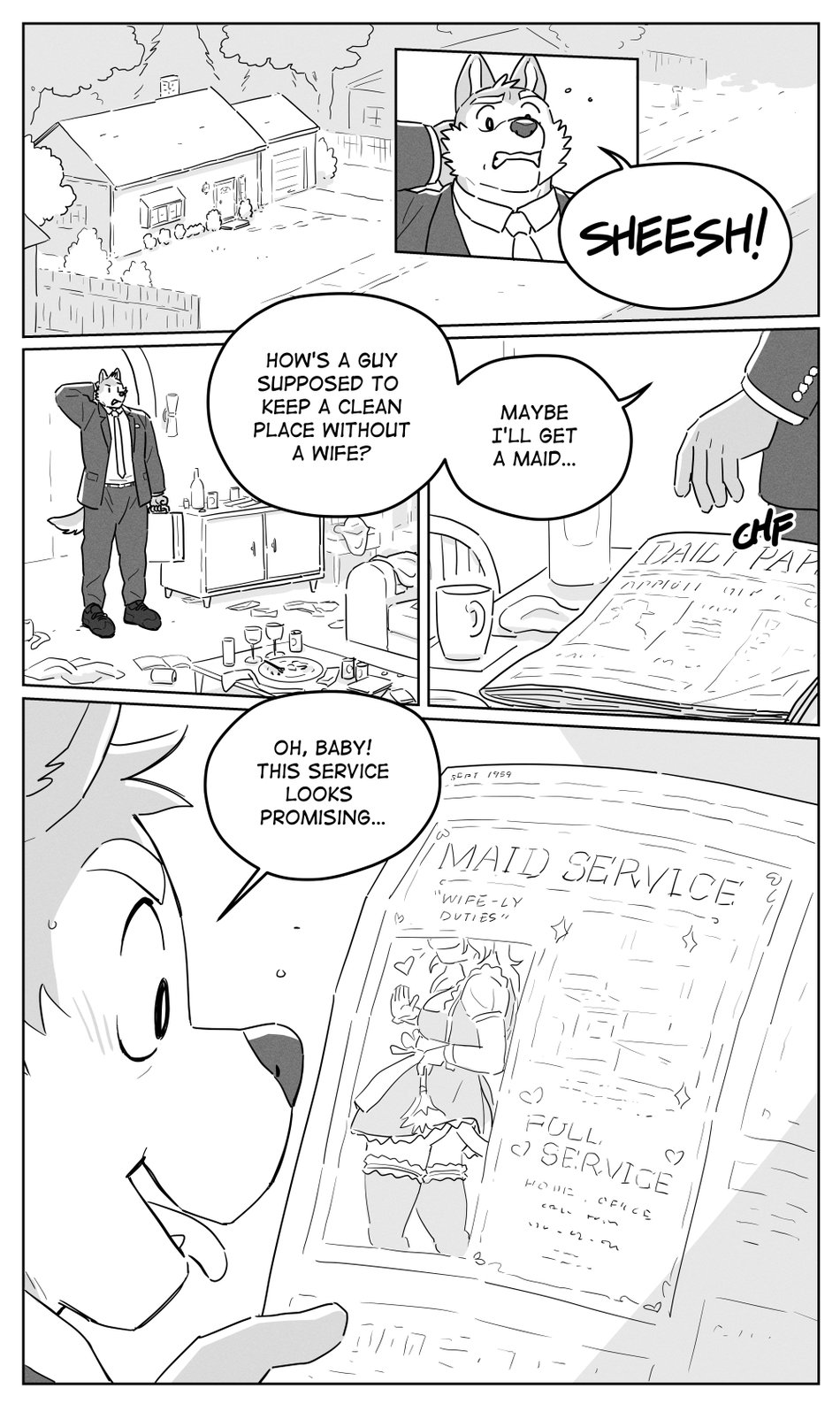 Willy The Maid page 1 full