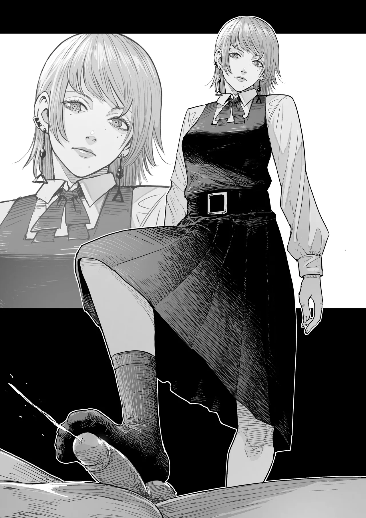 Yoru/Asa, Makima, Death Devil and Famine Footjob page 7 full
