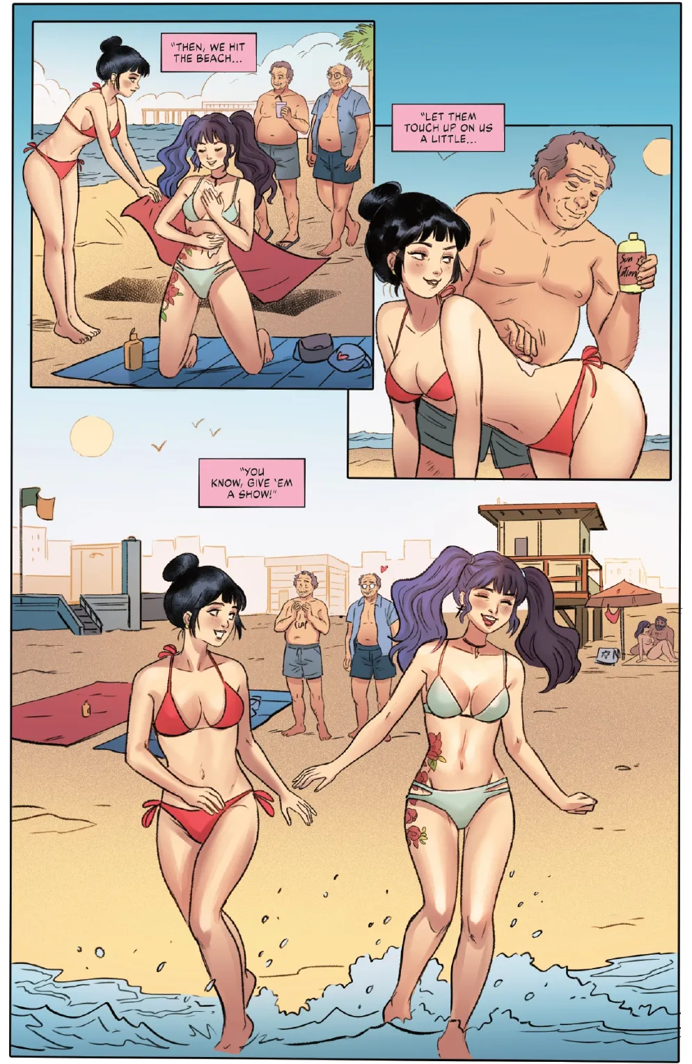 Cheeky Comics Beach Party page 7 full